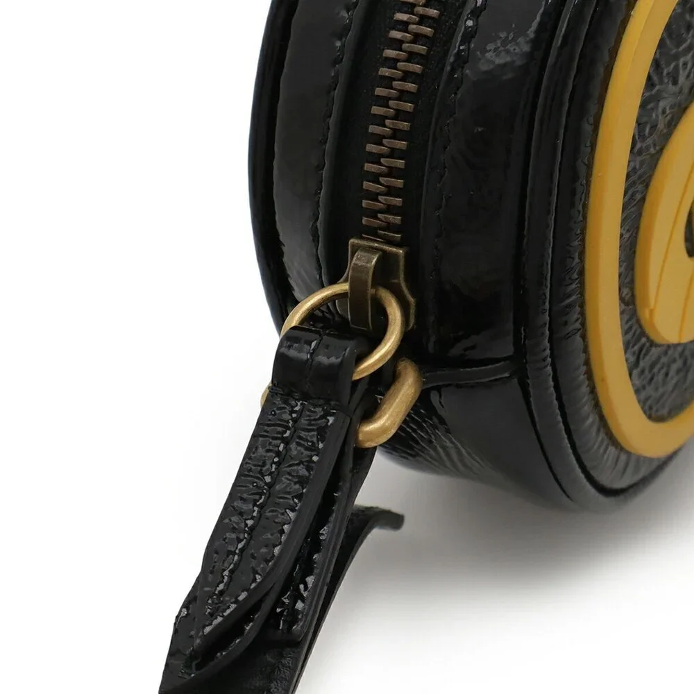 GUCCI Black Leather Pochette Shoulder Bag - Picture 6 of 10